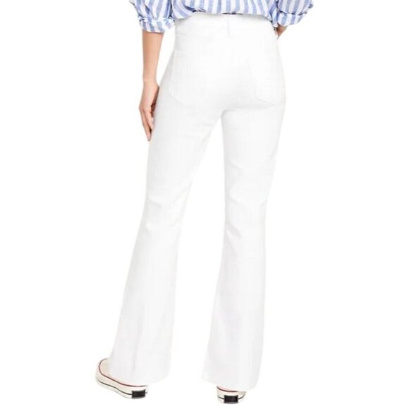 Old Navy High-Waisted Wow Flare Jeans White Women's 16 Petite - Picture 2 of 4